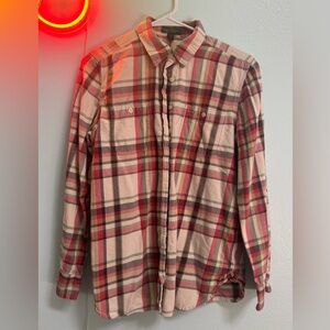 Ralph Lauren  Plaid Button-Down Shirt - Red, Cream & Green